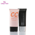 Flat SPF 50  cc bb hand face cream plastic cosmetic packaging tubes